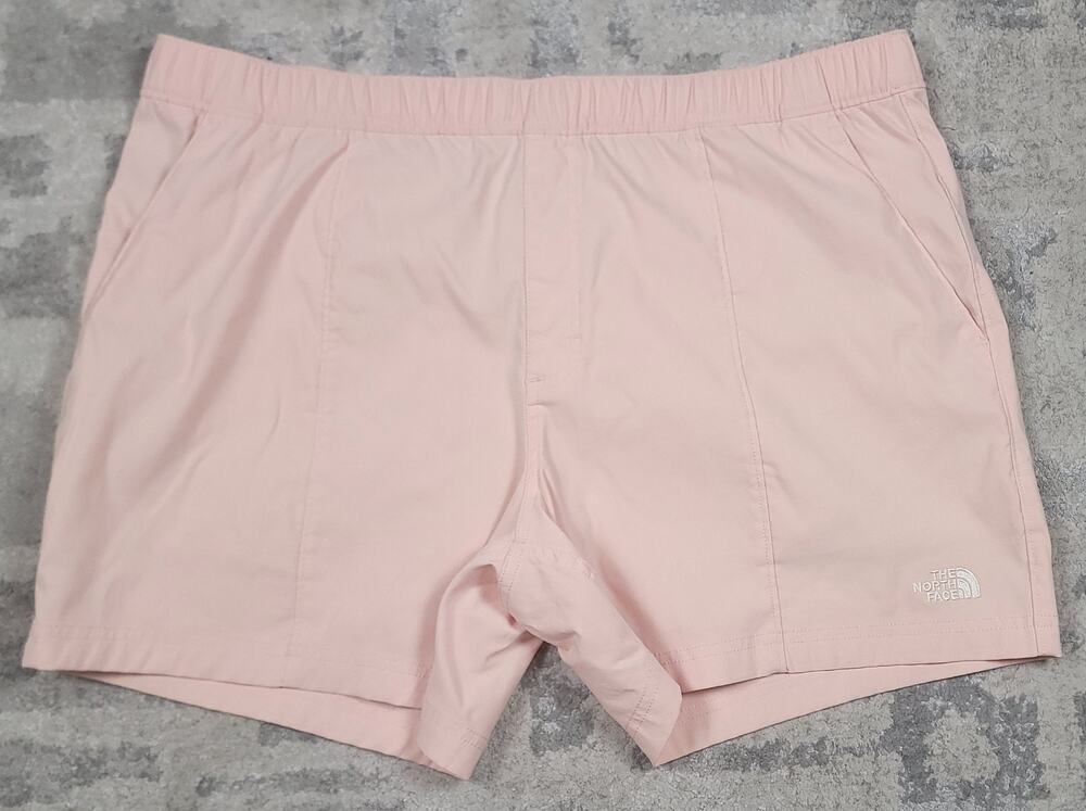 The North Face Men's DRAWSTRING Class V Pull-On Shorts Apricot Ice Pink Sz XL